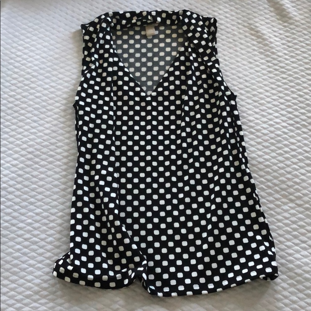 Banana republic polka dot blouse